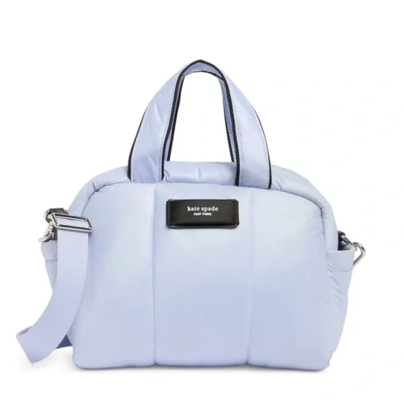 Kate Spade New York Choux Puffy Cross-Body Satchel Viola Flower OS - Picture 1 of 15